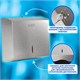 Диспенсер для полотенец LAIMA PROFESSIONAL INOX, (Система H3) V-сложения, нержавеющая сталь, матовый, 605696 605696