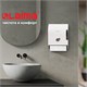 Диспенсер для полотенец в рулонах LAIMA PROFESSIONAL ECO (H1), механический, с рычагом, белый, ABS-пластик, 606549 606549