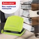 Дырокол BRAUBERG "SUPER", до 30 листов, зелено-черный, 272746 272746