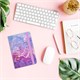Ежедневник недатированный с резинкой, МАЛЫЙ ФОРМАТ А6 (109х148 мм), BRAUBERG, 128 л., "Мрамор", 114569 114569