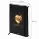 Ежедневник недатированный с резинкой А5 145х203мм, BRAUBERG, твердый, фольга, 128л, Apple, 116294 116294
