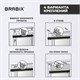Жалюзи горизонтальные BRABIX 50х155 см, ПЛАСТИК, цвет белый, 606024 606024