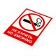 Знак вспомогательный "Не курить. No smoking", КОМПЛЕКТ 5 шт., 150х200 мм, пленка самоклеящаяся, V 51, V51 610923