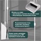 Совок для мусора + щётка на телескопических рукоятках 59-93 см, бело-серый, LAIMA, 608952 608952