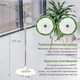Комплект для уборки: швабра, ведро 7 л/5 л с отжимом центрифуга, 2 насадки, бежевый, LAIMA, 607488 607488
