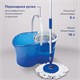 Комплект для уборки: швабра, ведро 14 л/5 л с отжимом центрифуга, 2 круглые насадки, LAIMA, 601460 601460