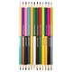 Карандаши цветные двусторонние BRAUBERG PREMIUM TWIN COLOUR, 12 штук, 24 цвета, шестигранные, грифель 3,3 мм, натуральное дерево, 181874 181874