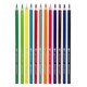 Карандаши цветные акварельные BRAUBERG PREMIUM AQUARELLE, 12 цветов, трехгранные, утолщенный грифель 4 мм, натуральное дерево, 181671 181671