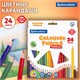 Карандаши цветные BRAUBERG PREMIUM, 24 цвета, трехгранные, грифель 3 мм, 181663 181663