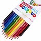 Карандаши цветные стираемые с резинкой CARIOCA "Erasable", 12 цветов, шестигранные, грифель 3 мм, 42897 181699