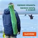 Кресло складное туристическое садовое с подстаканником в чехле, зеленое, DASWERK, 680048 680048