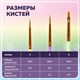 Кисти СИНТЕТИКА набор 3 шт. (круглые № 1, 2, плоская № 3), пакет с европодвесом, BRAUBERG KIDS, 201078 201078