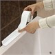 Клейкая лента бордюрная для ванны и кухни повышенной клейкости 60 мм х 3,35 м, бутил, DASWERK, 608775 608775