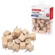 Силовые кнопки-гвоздики BRAUBERG WOOD, деревянные (кубики), 50 штук, 10 мм, 272762 272762