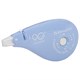 Корректирующая лента BRAUBERG PASTEL 5 мм х 12 м, вращающийся наконечник 90°, механизм перемотки, корпус голубой, блистер, 272488 272488