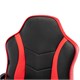Кресло компьютерное BRABIX "Shark GM-203", экокожа, черное/красное, 532512 532512