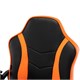 Кресло компьютерное BRABIX "Shark GM-203", экокожа, черное/оранжевое, 532513 532513