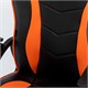 Кресло компьютерное BRABIX "Shark GM-203", экокожа, черное/оранжевое, 532513 532513
