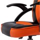 Кресло компьютерное BRABIX "Shark GM-203", экокожа, черное/оранжевое, 532513 532513