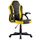 Кресло компьютерное BRABIX "Shark GM-203", экокожа, черное/желтое, 532514 532514