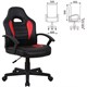 Кресло компьютерное BRABIX "Spark GM-201", экокожа, черное/красное, 532503 532503