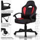 Кресло компьютерное BRABIX "Spark GM-201", экокожа, черное/красное, 532503 532503