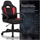 Кресло компьютерное BRABIX "Spark GM-201", экокожа, черное/красное, 532503 532503