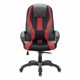 Кресло компьютерное BRABIX PREMIUM "Rapid GM-102", экокожа/ткань, черное/красное, 532107 532107