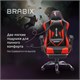 Кресло компьютерное BRABIX "Dexter GM-135", подножка, две подушки, экокожа, черное/красное, 532799 532799