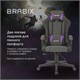 Кресло компьютерное BRABIX "Striker GM-121", синхромеханизм, 2 подушки, экокожа/велюр, черное/серое, 532961 532961