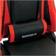 Кресло компьютерное BRABIX "Hunter GM-130", две подушки, экокожа, черное/красное, 532797 532797