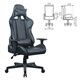 Кресло компьютерное BRABIX "GT Carbon GM-115", две подушки, экокожа, черное, 531932 531932