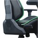 Кресло компьютерное BRABIX "GT Carbon GM-120", две подушки, экокожа, черное/зеленое, 531929 531929