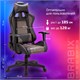 Кресло компьютерное BRABIX "GT Racer GM-100", две подушки, ткань, экокожа, черное/коричневое, 531819 531819