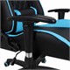 Кресло компьютерное BRABIX "GT Master GM-110", две подушки, экокожа, черное/голубое, 531928 531928