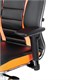 Кресло компьютерное МЕТТА "ErgoLife" 10 B2-160D, 2D-подголовник, экокожа/сетка, черное/оранжевое 533006