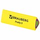 Ластик BRAUBERG "Fruity S", 44х15х15 мм, цвет ассорти, треугольный, 228713 228713