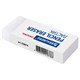 Ластик большой BRAUBERG EXTRA, 60х24х11 мм, белый, прямоугольный, экологичный ПВХ, картонный держатель, 228074 228074