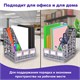 Лoтoк вертикальный для бумаг BRAUBERG "MAXI Plus", 240 мм, 3 отделения, сетчатый, сборный, серый, 237014 237014