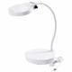 Лупа настольная с LED-ПОДСВЕТКОЙ, диаметр 110 мм, увеличение 3, корпус белый, BRAUBERG, 455930 455930