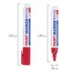 Маркер-краска лаковый (paint marker) 6 мм, КРАСНЫЙ, НИТРО-ОСНОВА, BRAUBERG PROFESSIONAL PLUS EXTRA, 151452 151452