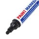Маркер-краска лаковый (paint marker) 6 мм, ЧЕРНЫЙ, НИТРО-ОСНОВА, BRAUBERG PROFESSIONAL PLUS EXTRA, 151451 151451