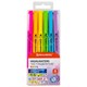 Набор текстовыделителей двусторонних 6 НЕОНОВЫХ ЦВЕТОВ, BRAUBERG "TWIN НЕОН", линия 1-5 мм, 152517 152517