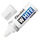 Маркер-краска лаковый PENTEL (Япония) WHITE, 6,5 мм, БЕЛЫЙ, алюминиевый корпус, длина письма 1200 м, X100W 151258