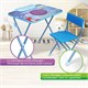 Комплект детской мебели голубой КОСМОС: стол + стул, пенал, BRAUBERG NIKA KIDS, 532634 532634
