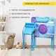 Комплект детской мебели голубой КОСМОС: стол + стул, пенал, BRAUBERG NIKA KIDS, 532634 532634