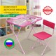 Комплект детской мебели розовый ПРИНЦЕССА: стол + стул, пенал, BRAUBERG NIKA KIDS, 532635 532635