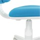 Кресло детское BRABIX "Joy MG-204W", без подлокотников, пластик белый, ткань TW, голубое, 533012 533012