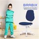 Кресло детское BRABIX "Fancy MG-201W", без подлокотников, пластик белый, синее, 532413, MG-201W_532413 532413