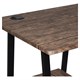 Стол на металлокаркасе BRABIX "LOFT CD-006", 1200х500х730 мм, 2 полки, цвет морёный дуб, 641224 641224